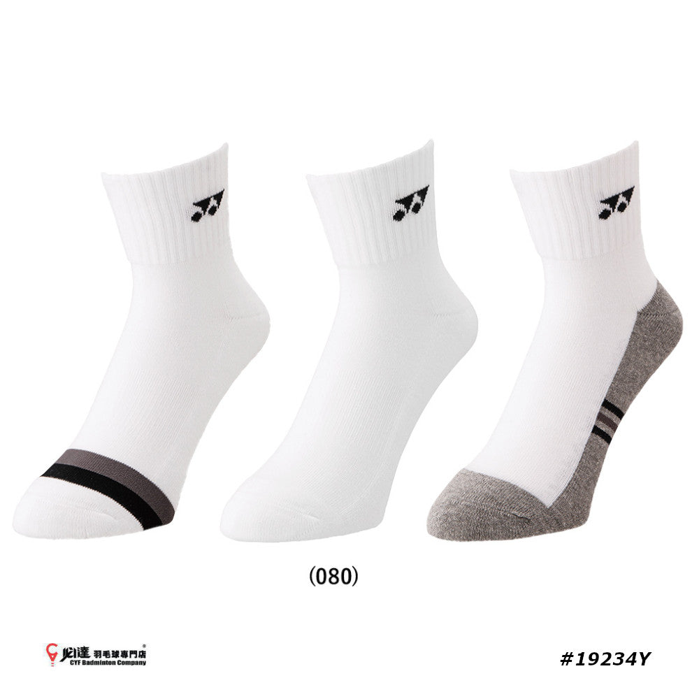 Yonex Men Ankle Socks #19234Y JP Version (25-28 cm 3 PAIRS)