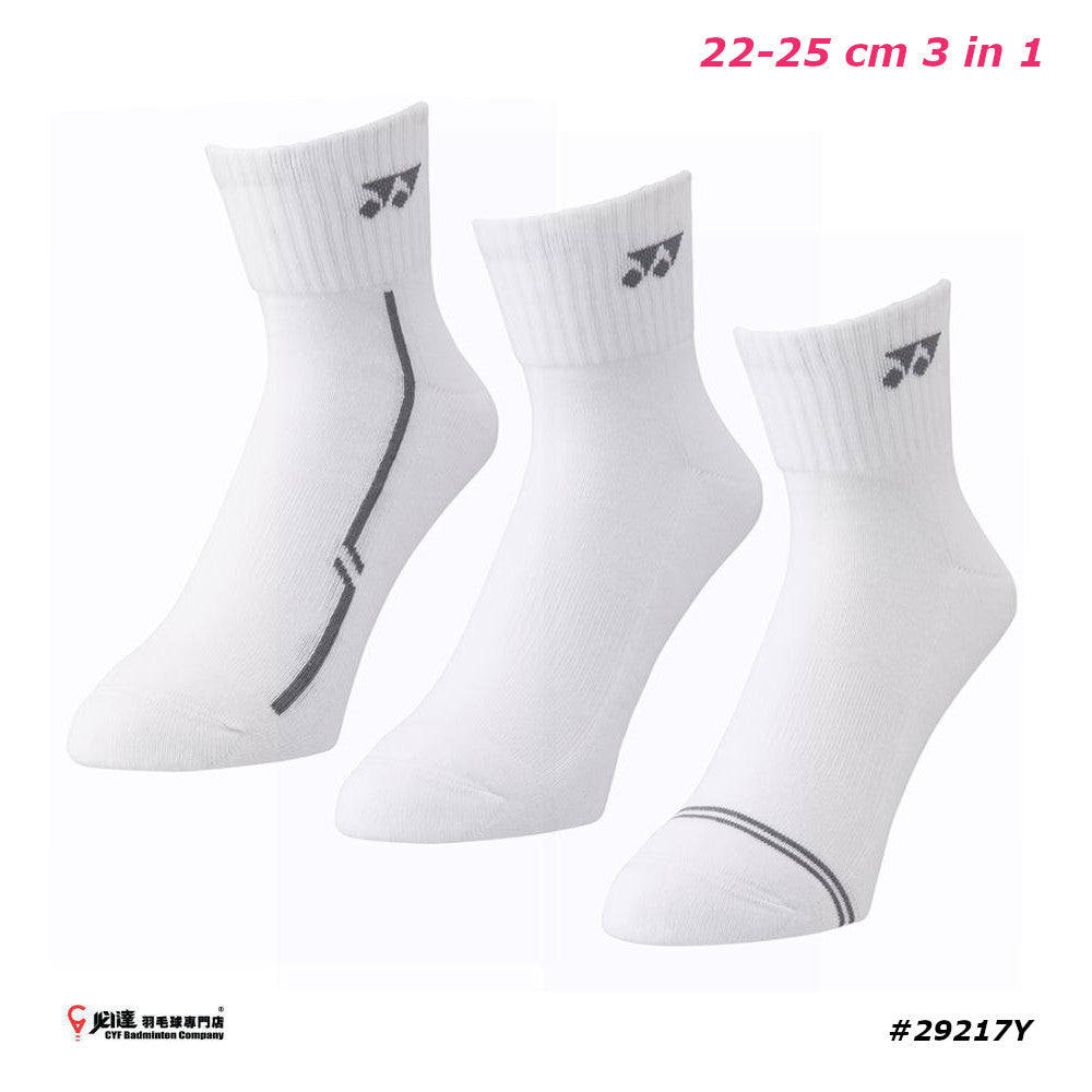 Yonex Women's Ankle Socks #29217Y JP Version (22-25 cm 3 PAIRS)