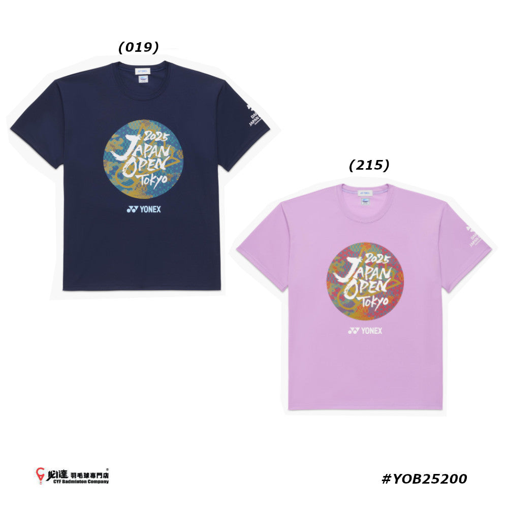 Yonex 2025 Japan Open Limited Edition T-shirt #YOB25200 JP VERSION