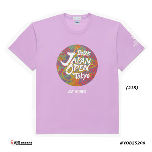 Yonex 2025 Japan Open Limited Edition T-shirt #YOB25200 JP VERSION