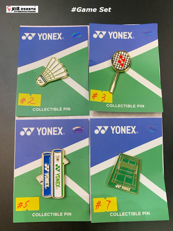 Yonex Bag Enamel Pin - Game Set (4 pcs)