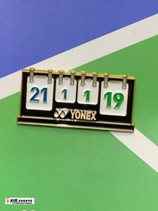 Yonex Bag Enamel Pin - Scoreboard