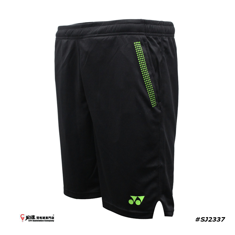 Yonex Junior Shorts #SJ-S092-2337-EASY22-S (Jet Black/Jasmine Green)